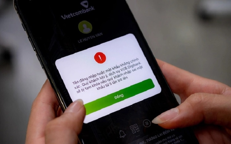 App Vietcombank bị lỗi không đăng nhập được (Hình 1)