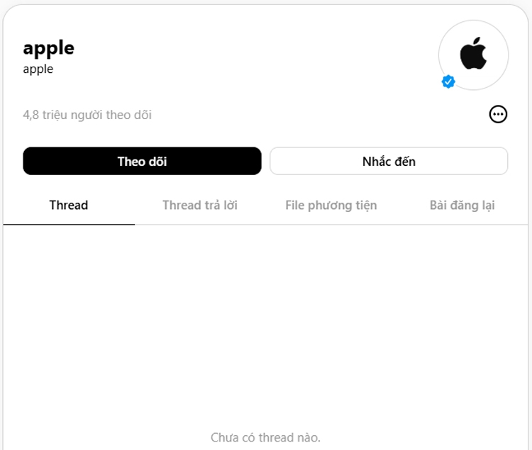 Apple chính thức tham gia Threads sau hai năm chờ đợi