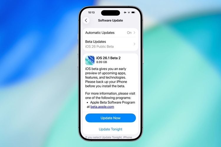 Apple phát hành bản beta 2 của iOS 26.1 và iPadOS 26.1 cho lập trình viên