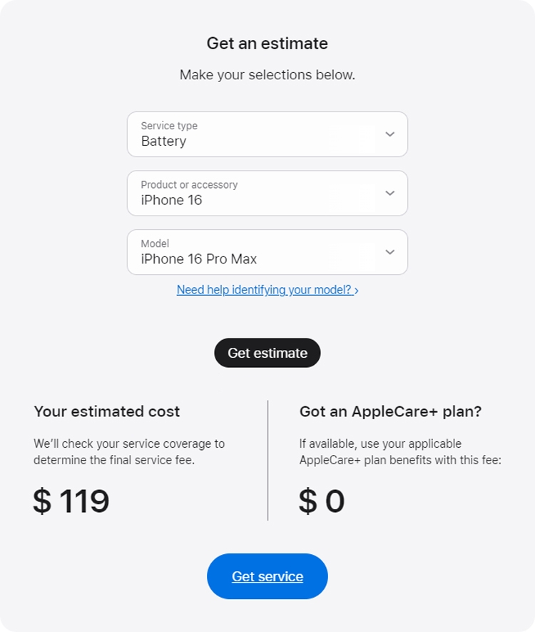 Giá thay pin iPhone 16 Pro/16 Pro Max được tăng lên thành 119 USD (khoảng 2.9 triệu đồng)