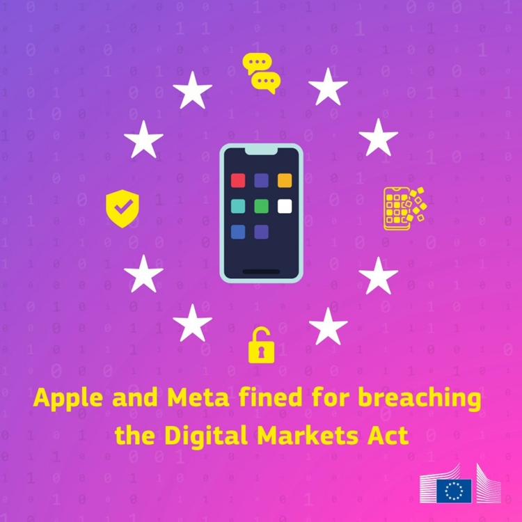 Apple và Meta bị EU phạt vì vi phạm Đạo luật Thị trường Số (DMA)