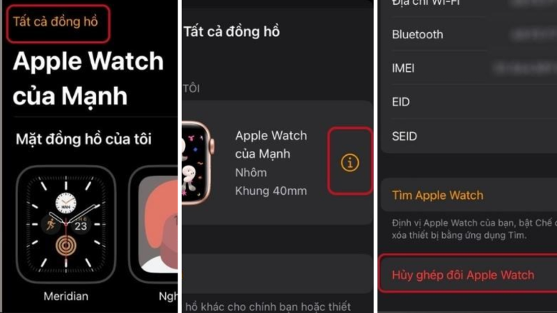 Cách thoát iCloud trên Apple Watch (ảnh 2)