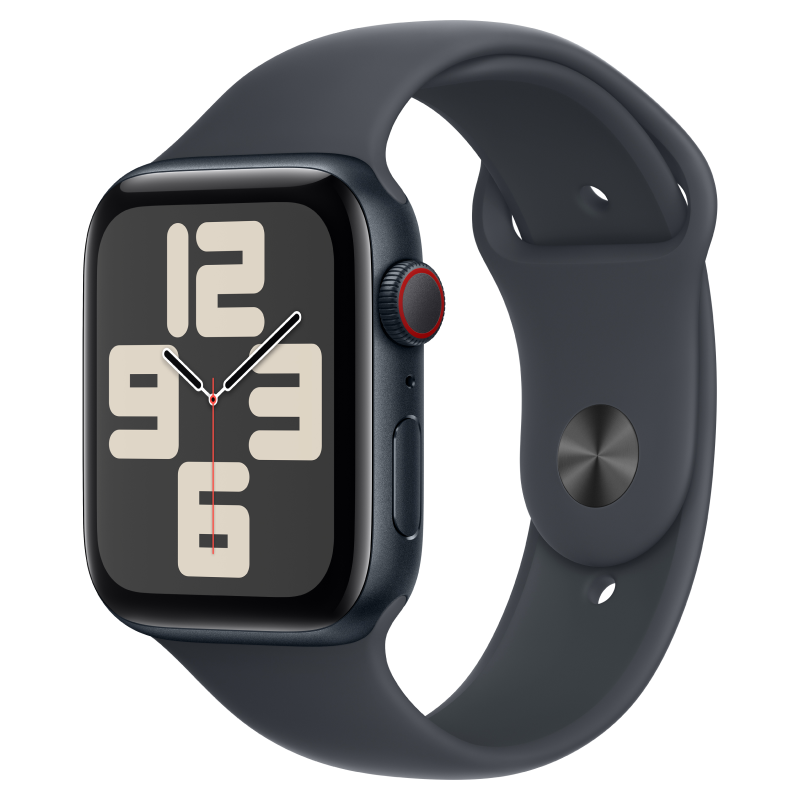 Apple Watch Se 2024 Gps + Cellular 44Mm Viền Nhôm Dây Cao Su S/M