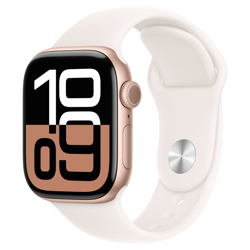 Apple Watch Series 10 GPS 42mm Viền nhôm Dây cao su cỡ S/M