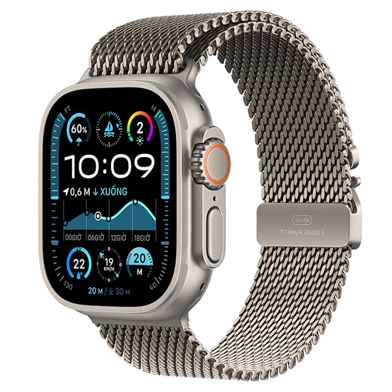 Apple Watch Ultra 2 2024 Gps + Cellular 49Mm Viền Titan Tự Nhiên Dây Milanese S
