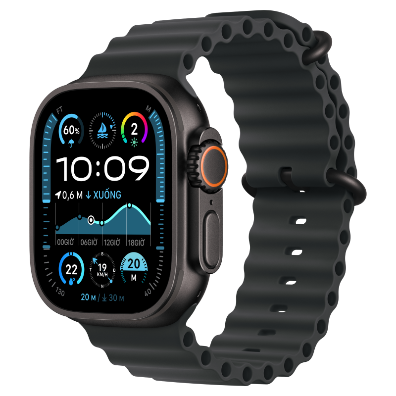 Apple Watch Ultra 2 Gps + Cellular 49Mm Viền Titanium Đen Dây Đeo Ocean