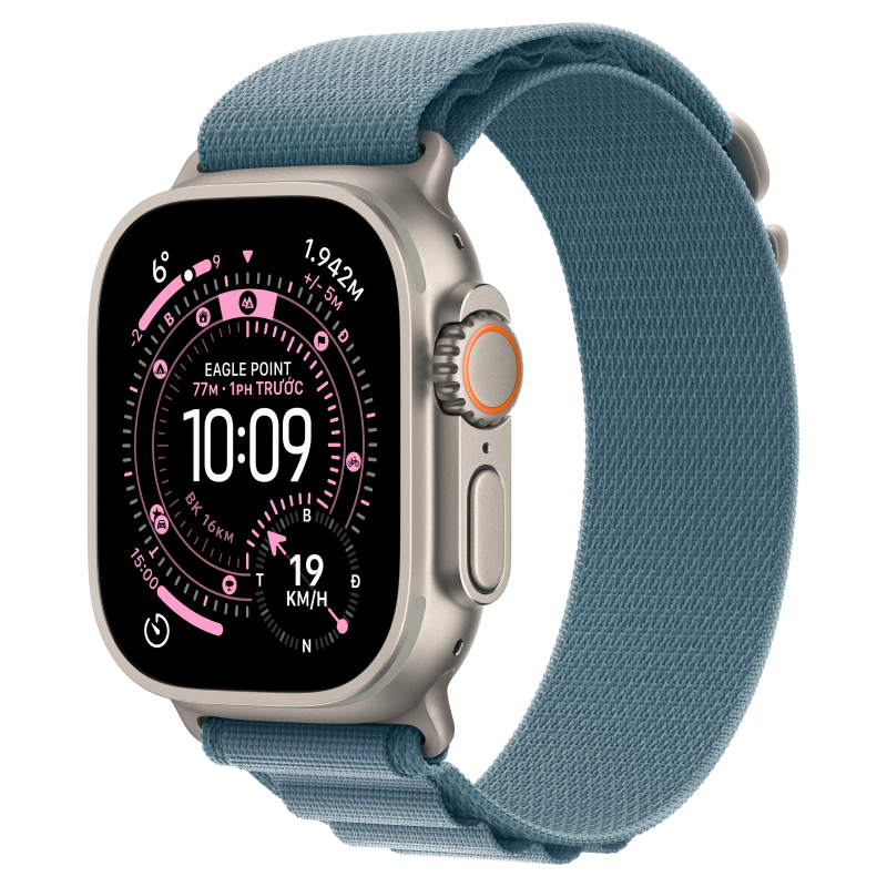 Apple Watch Ultra 3 GPS + Cellular 49mm Viền titan Dây quấn Alpine