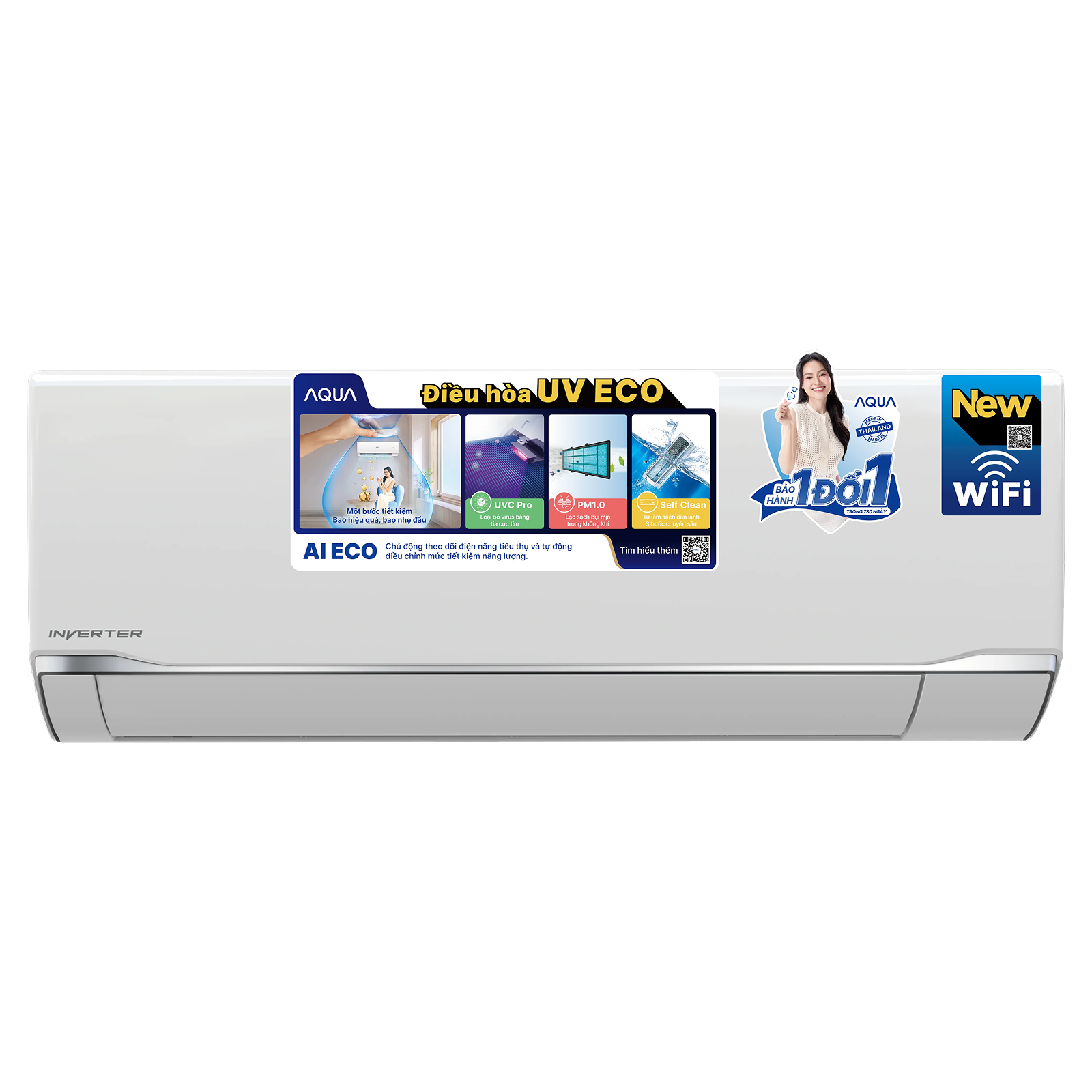 Aqua Inverter 1.5 HP AQA-RUV13TA