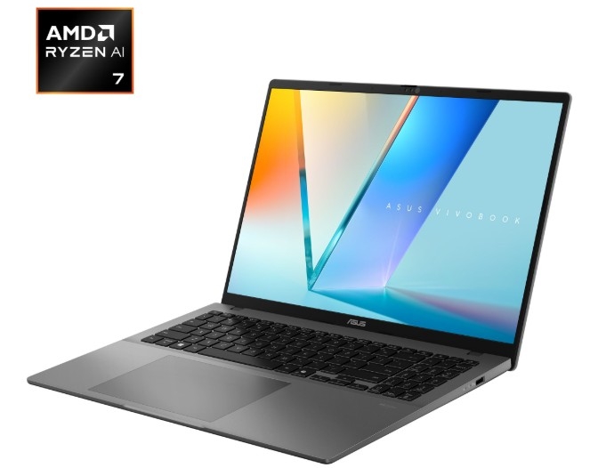 Asus Vivobook S16 M3607GA-SH034W - Hiệu năng ổn định hơn với AMD Ryzen AI 7 445