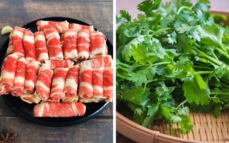 Sơ chế nguyên liệu làm ba chỉ bò nướng sa tế