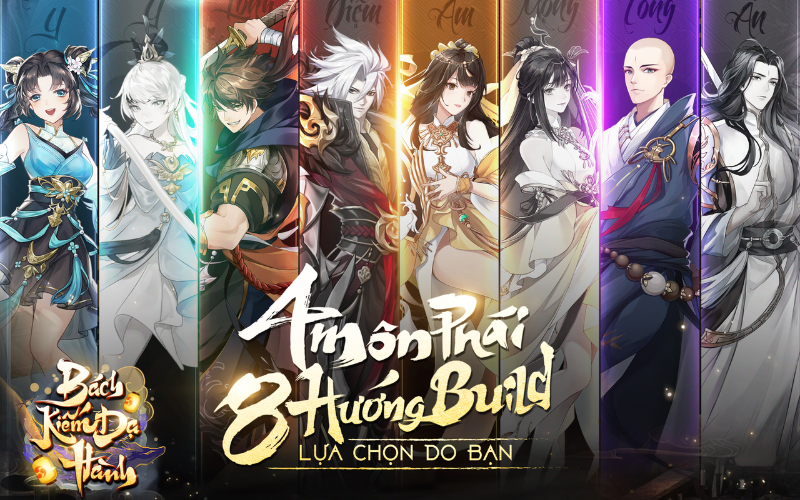 Các môn phái nhân vật trong bách kiếm dạ hành