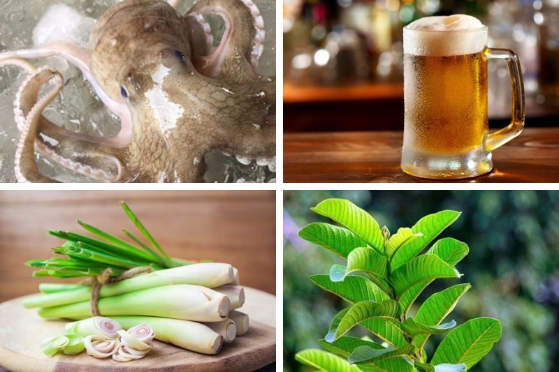 Bạch tuộc hấp bia ảnh 1