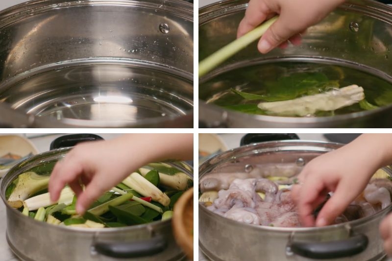 Bạch tuộc hấp bia ảnh 5