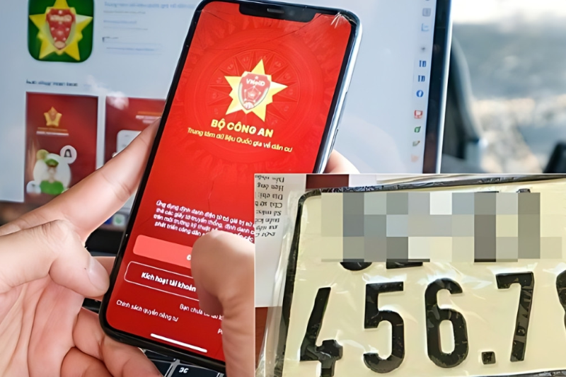 Bấm biển số xe online trên VNeID (hình 1)