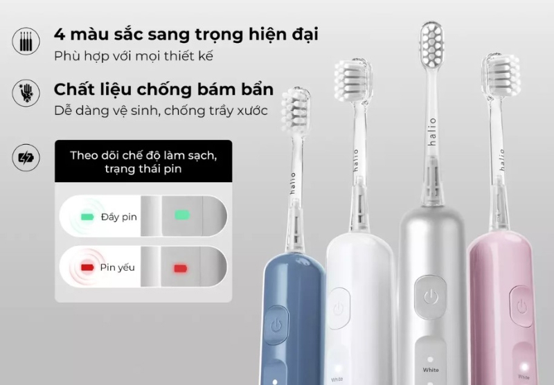 Bàn chải điện Halio Wave Sonic - hình 3