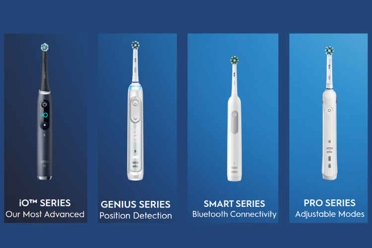 bàn chải điện Oral-B có mấy loại 4