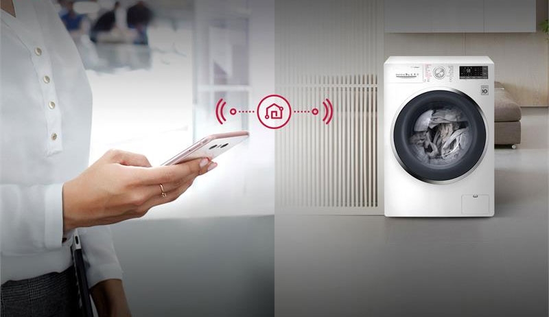 Bảng điều khiển AI Control trên máy sấy quần áo hình 1