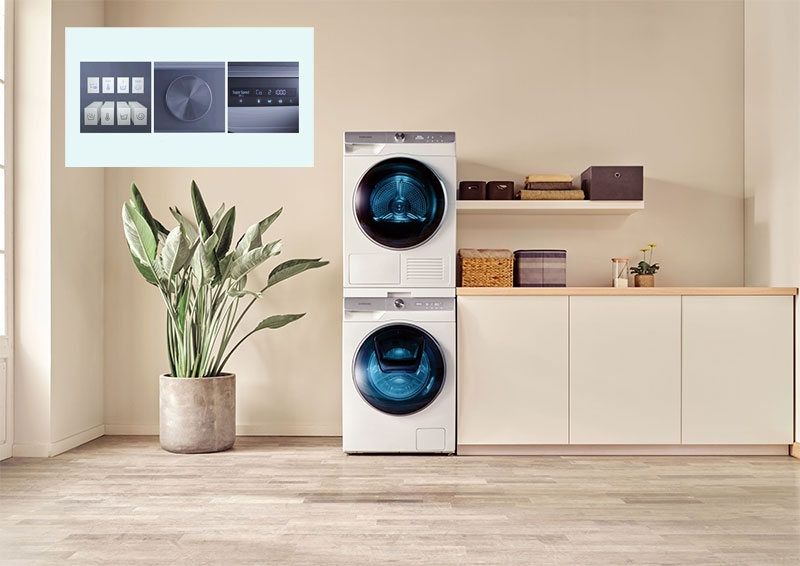 Bảng điều khiển AI Control trên máy sấy quần áo hình 2