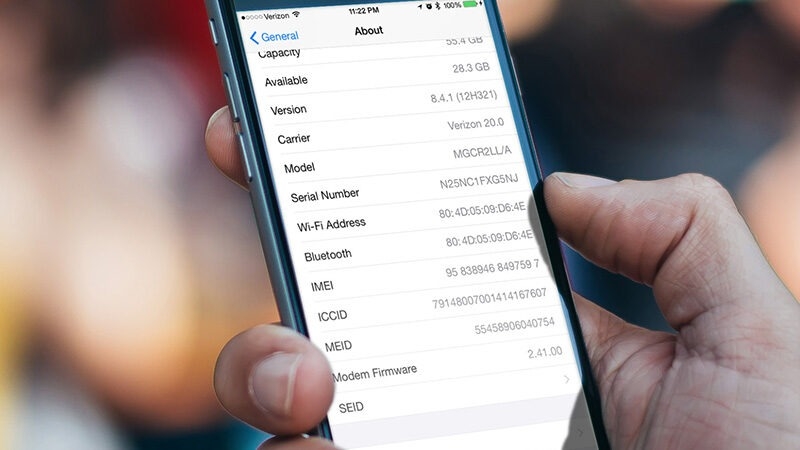 Bảng mã kiểm tra xuất xứ iPhone 2