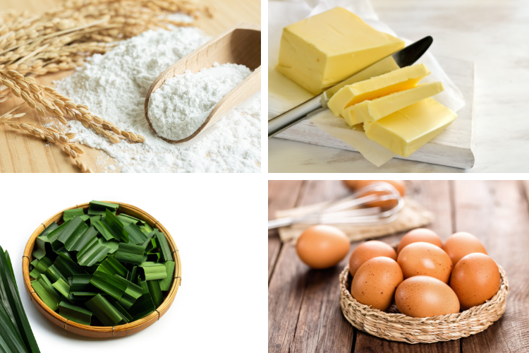 Bánh bông lan lá dứa hình 2