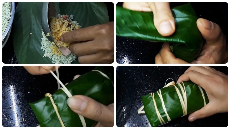 cach goi banh chung gu