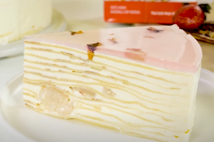bánh crepe trái vải hoa hồng 7