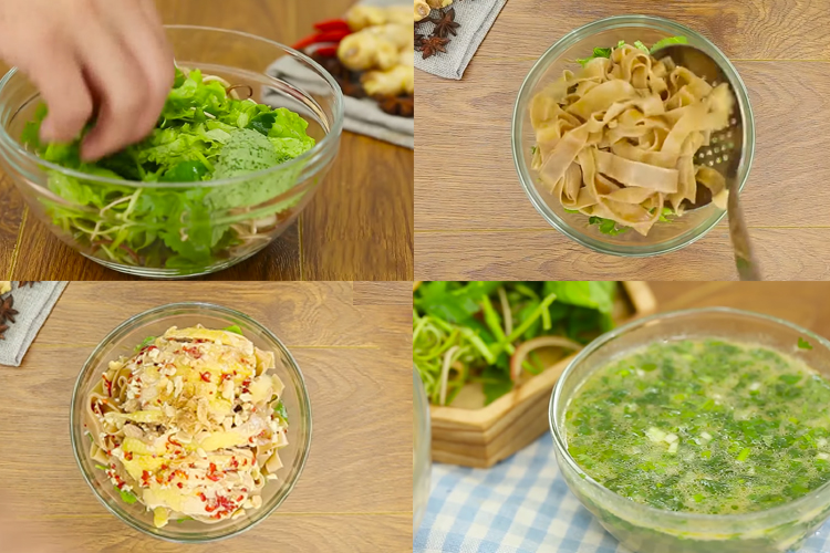 bánh đa đỏ trộn thịt gà 6