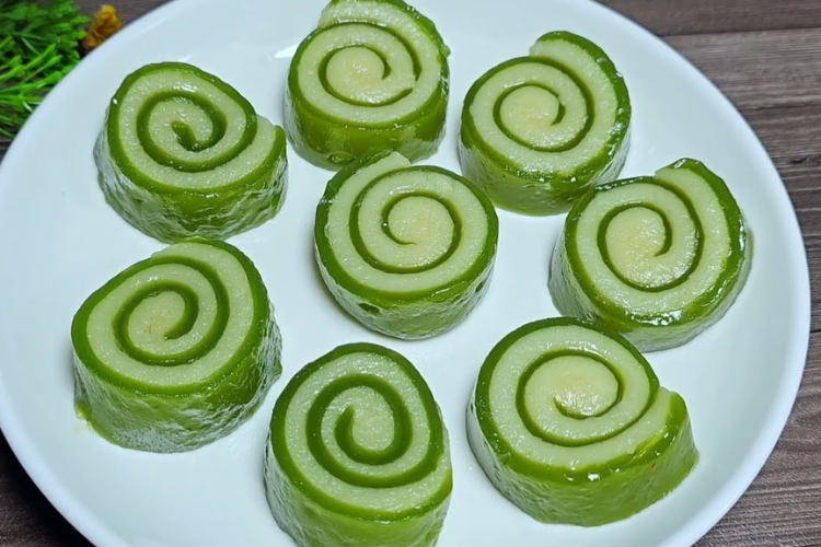 Bánh da lợn lá dứa hình 7