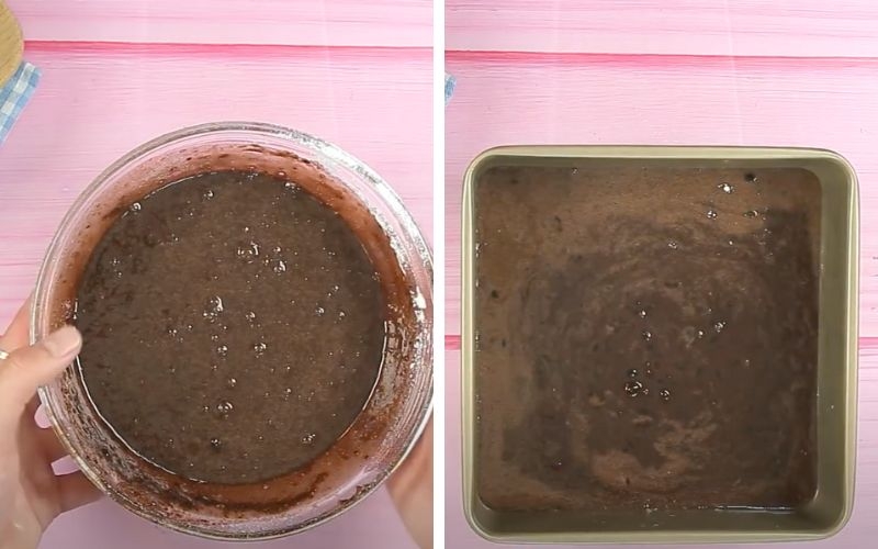 Nướng bánh đậu đen cốt dừa