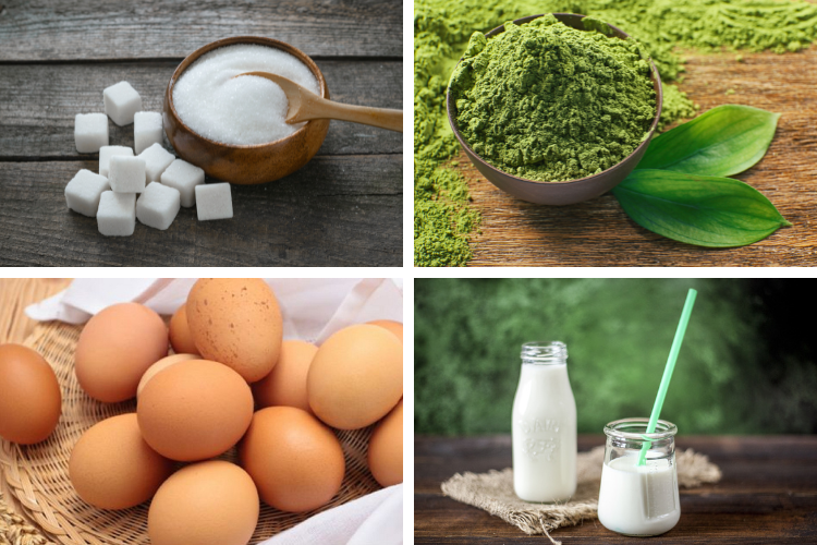 bánh flan trà xanh hình 2