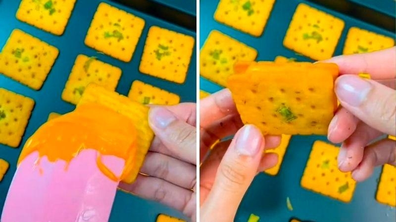 Bánh hành phô mai kéo sợi (hình 5)