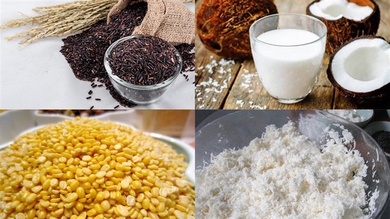Bánh ít nếp than nhân dừa ảnh 2