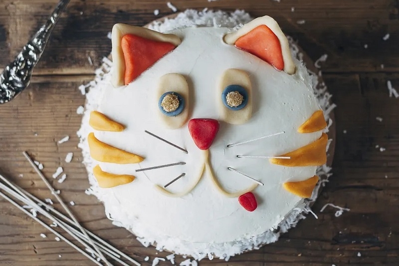 Bánh kem con mèo ảnh 1