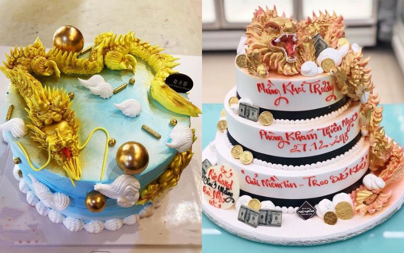 Bộ sưu tập bánh kem con rồng nổi bật cho các dịp đặc biệt