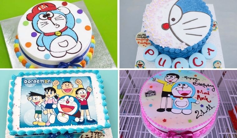 bánh kem doremon 3