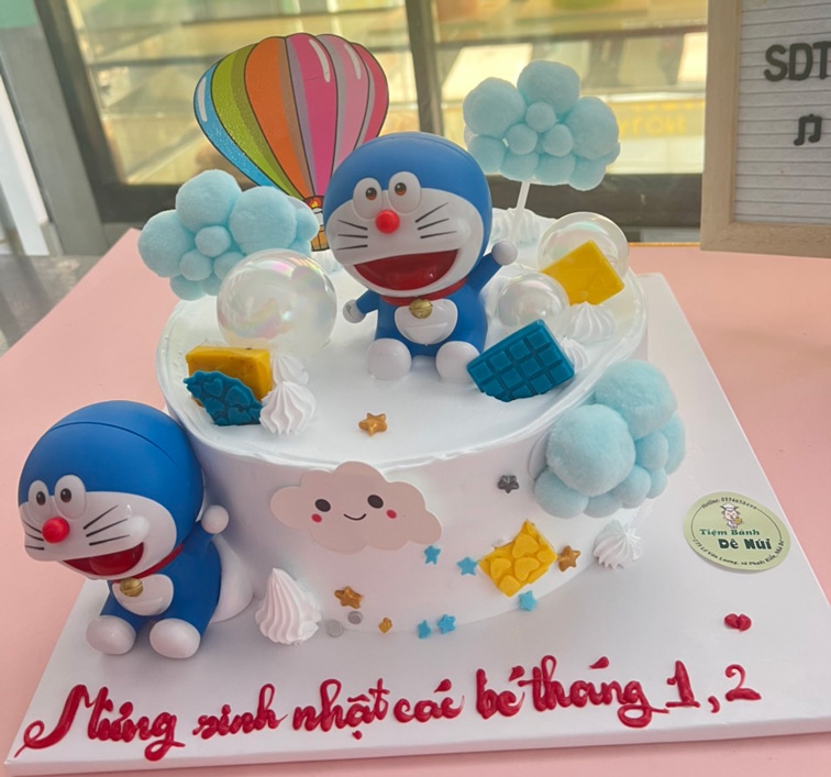 bánh kem doremon 5