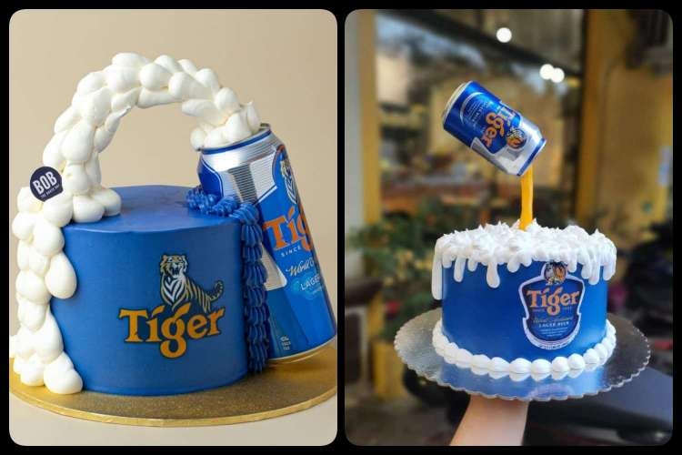 bánh kem hình bia Tiger ảnh 5