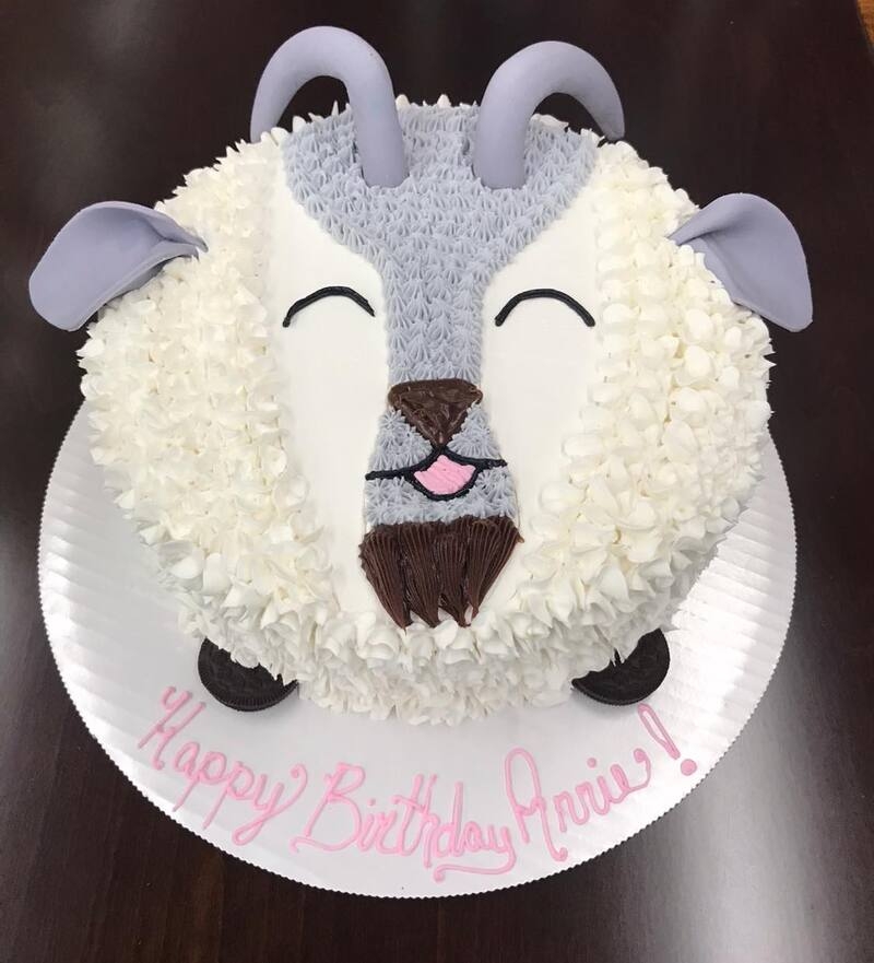 Bánh kem hình con dê ảnh 16
