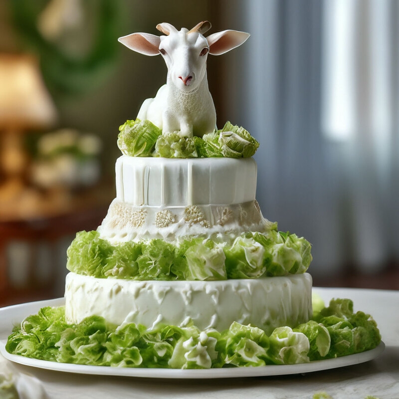 Bánh kem hình con dê ảnh 26