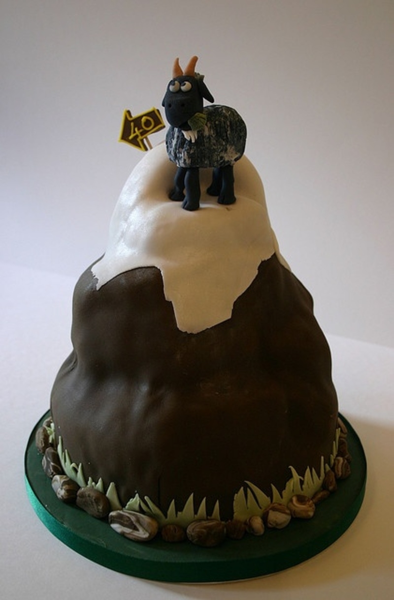 Bánh kem hình con dê ảnh 33