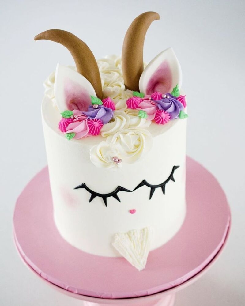 Bánh kem hình con dê ảnh 8