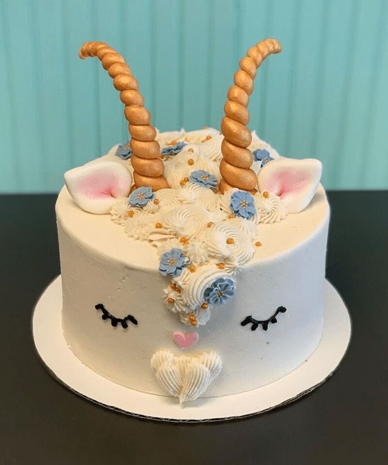 Bánh kem hình con dê ảnh 9