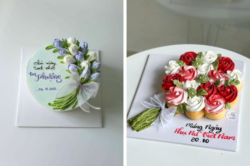 Bánh kem hình hoa ảnh 15