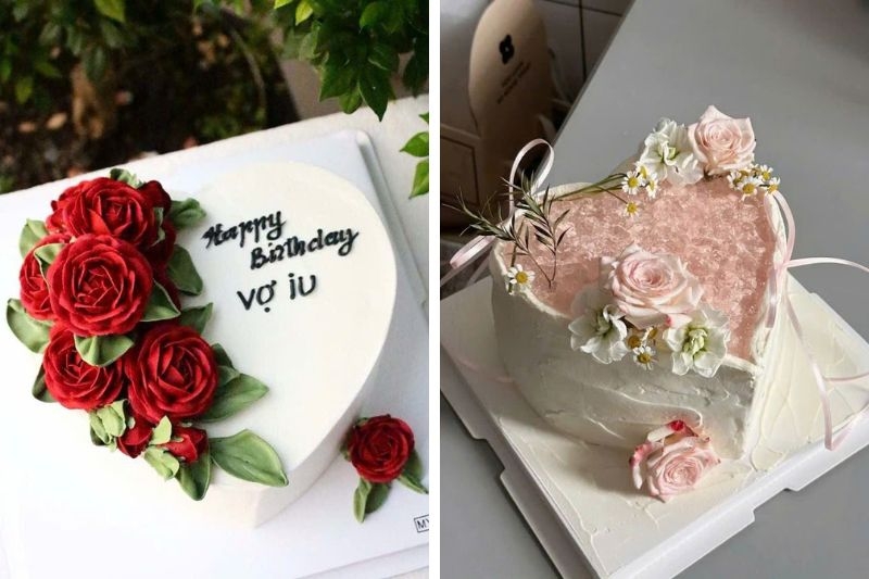 Bánh kem hoa hồng đỏ ảnh 17