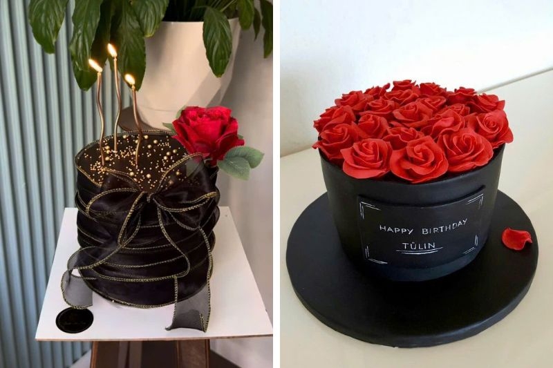 Bánh kem hoa hồng đỏ ảnh 19