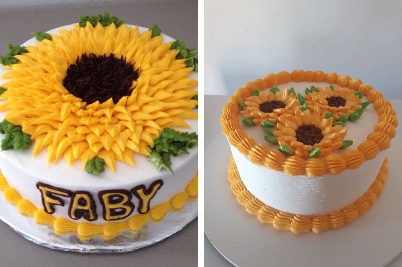 Bánh kem hoa hướng dương ảnh 3