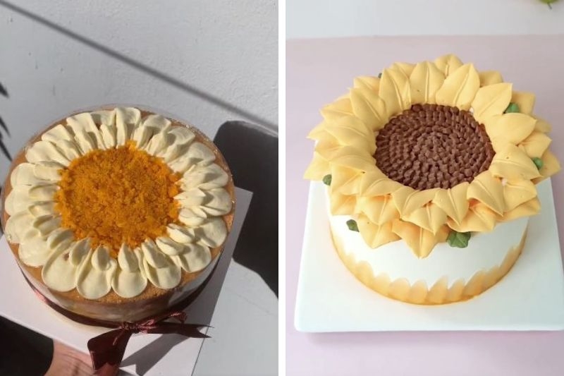 Bánh kem hoa hướng dương ảnh 8