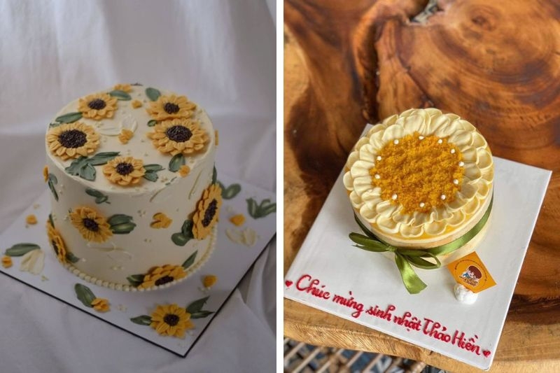Bánh kem hoa hướng dương ảnh 9