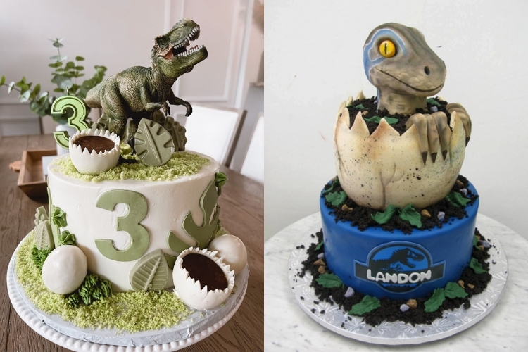 Bánh kem khủng long 3D