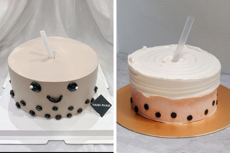 Bánh kem trà sữa ảnh 2